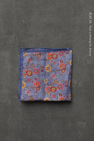 Linen Floral Pocket Square