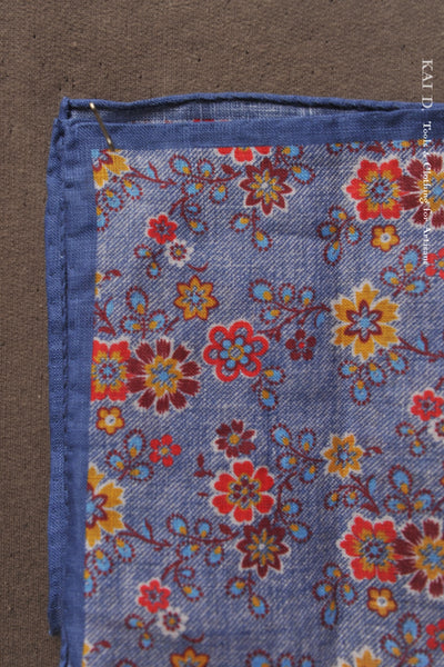 Linen Floral Pocket Square