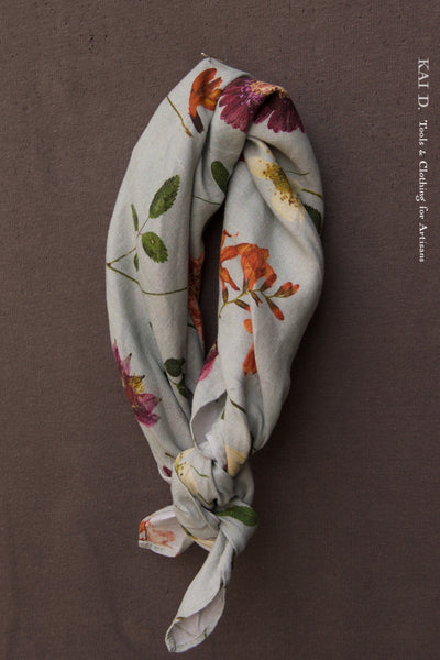 Linen Floral Bandana