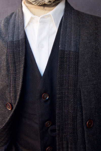 Folk House Kimono Jacket - Charcoal - XL (NO RETURN)