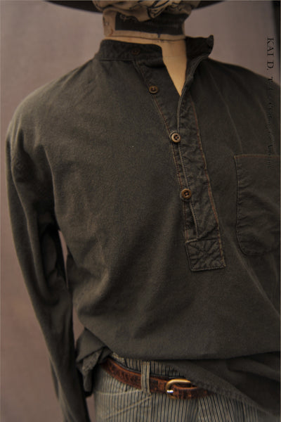 Folklore Shirt - Aged Selvage Cotton - M