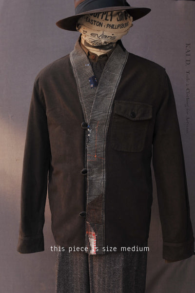Forager Kimono shirt - Chocolate Brown - M, L