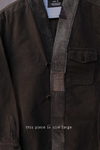 Forager Kimono shirt - Chocolate Brown - M, L