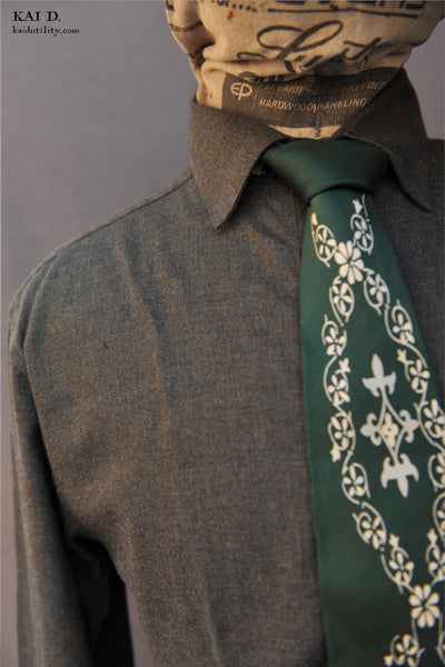 Ultra Soft Heather Cotton Denham shirt - Forest - M