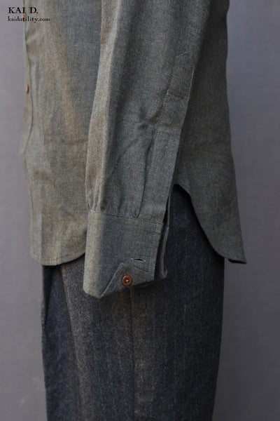 Ultra Soft Heather Cotton Denham shirt - Forest - M