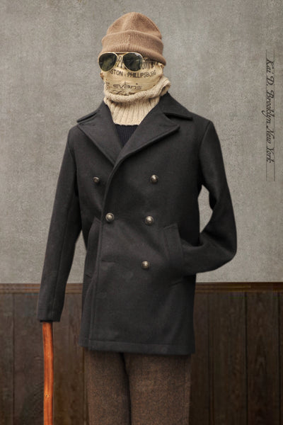 French Peacoat - Deep Navy - 44/M