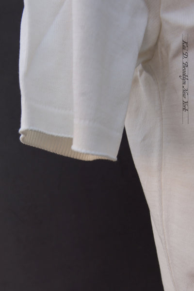 Gassed Cotton Polo - Offwhite - M, L, XL