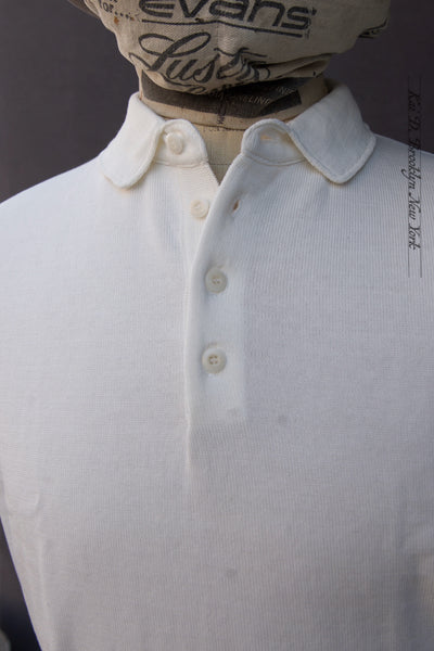 Gassed Cotton Polo - Offwhite - M, L, XL