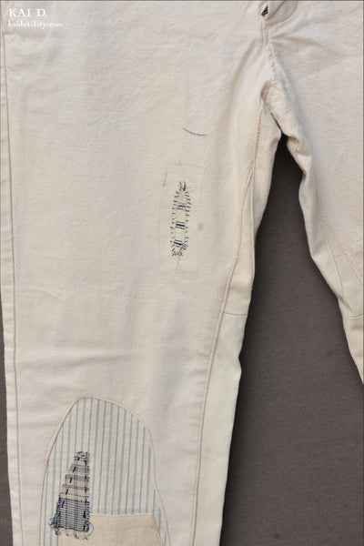 Boro White Cotton Pants - Gavin - 31/32