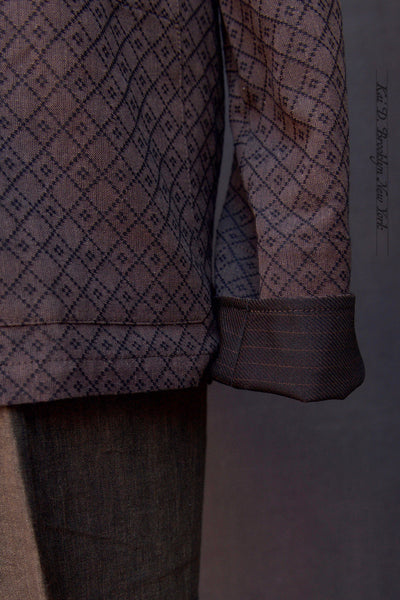 O'Hara Shirt - Diamond Shape Jacquard - S, M, L