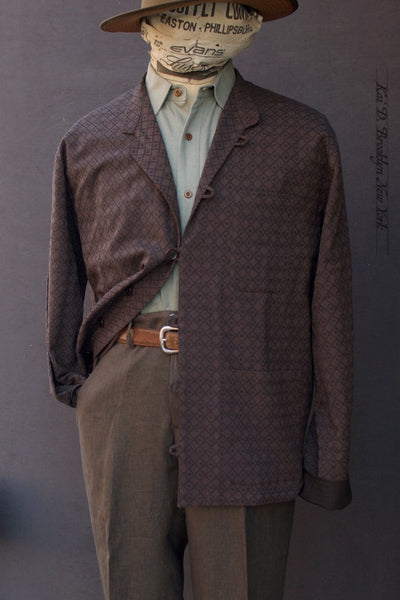 O'Hara Shirt - Diamond Shape Jacquard - S, M, L