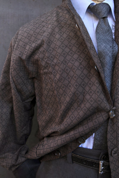 O'Hara Shirt - Diamond Shape Jacquard - M