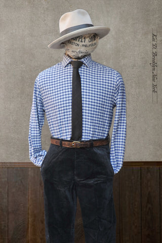 Lux Flannel Shirt - Gingham Check - L,XL