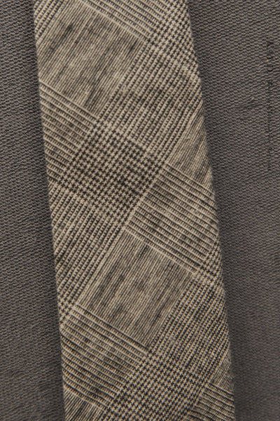 Glen Plaid Tie - Taupe