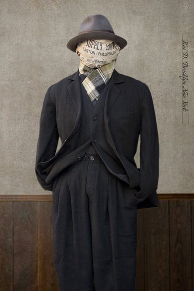 Garment Dyed Shoemaker Jacket - Black -  M/L
