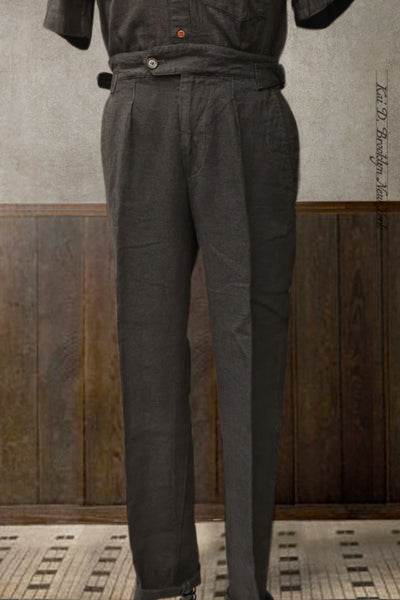 Cooper Pants - Black Linen - 34, 36