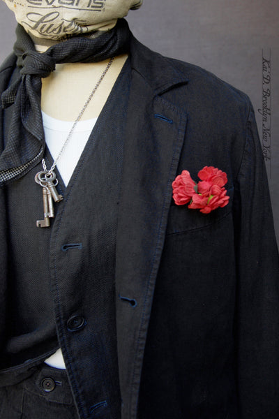 Garment Dyed Shoemaker Jacket - Black -  M/L (NO RETURN)