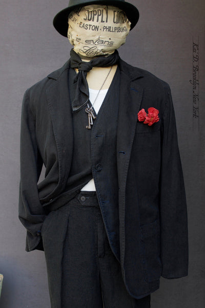 Garment Dyed Shoemaker Jacket - Black -  M/L (NO RETURN)