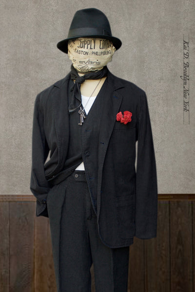 Garment Dyed Shoemaker Jacket - Black -  M/L (NO RETURN)