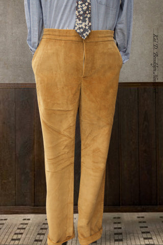 Heavy Weight Corduroy Trousers - Gold - 34 (NO RETURN)