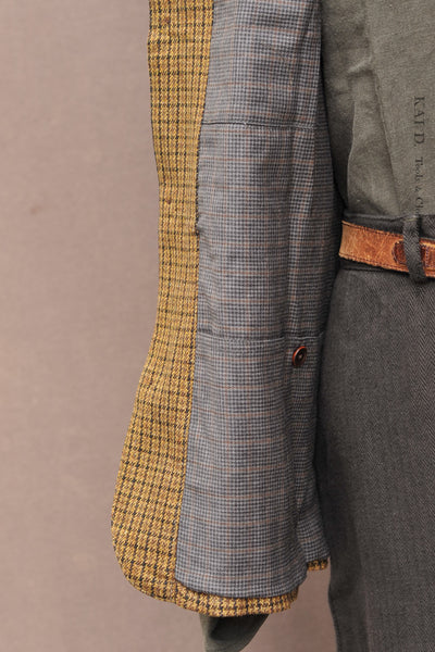 Degas Work Jacket - English Wool - Gold Check - M, L