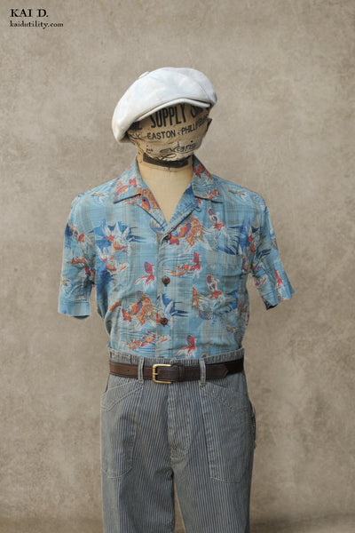 Short Sleeve Slater Shirt - Gold Fish - S, XL