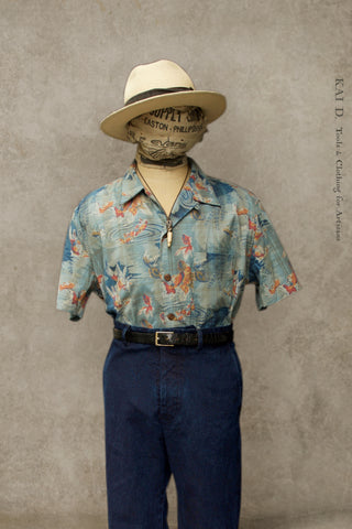 Short Sleeve Slater Shirt - Gold Fish - S, XL