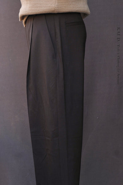 Grandad Trousers - Super 130s Cool Wool - 48