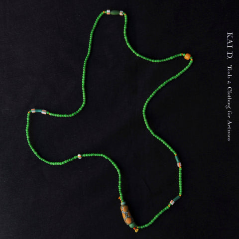 Handmade Beaded Necklace -  Rainforest