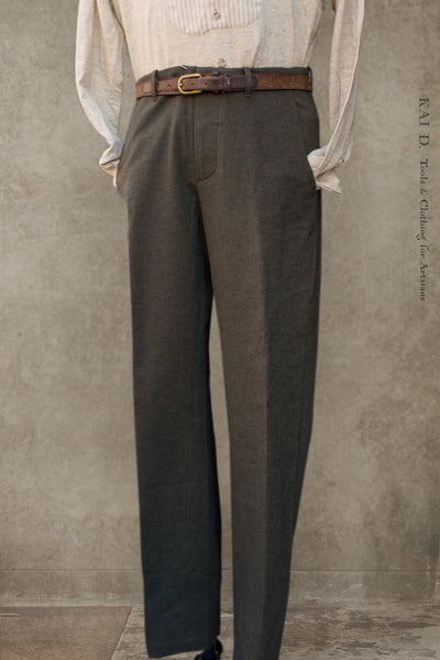 Borough Pants - Two Tone Cotton Linen Tweed - 30, 32, 34, 36, 38