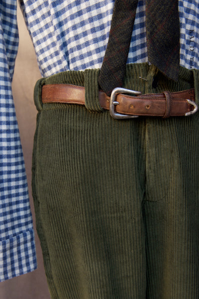 Countryman Corduroy Pants - Pine Green - M, L
