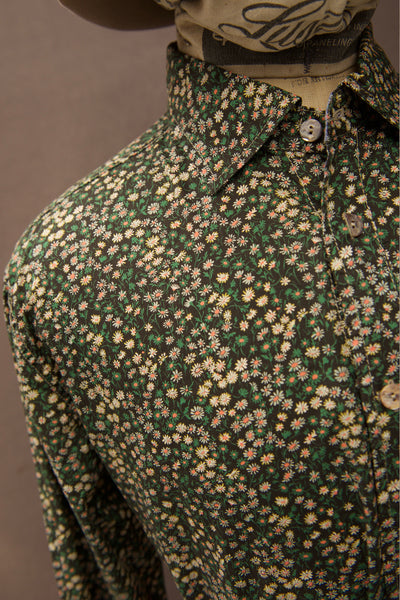 Classic Button Down Shirt - Green Liberty Print - M, L, XL