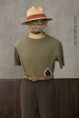 Cotton Hemp Unisex Tee - Army - S, M, L, XL