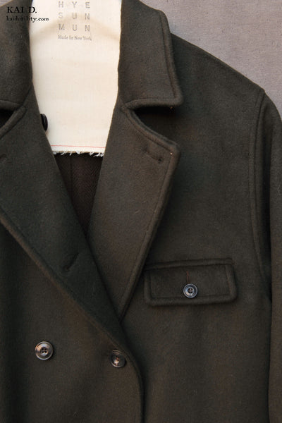 Keaton Trench Coat - Heavy Wool Cashmere -  XS, S, M