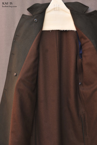 Keaton Trench Coat - Heavy Wool Cashmere -  M, L