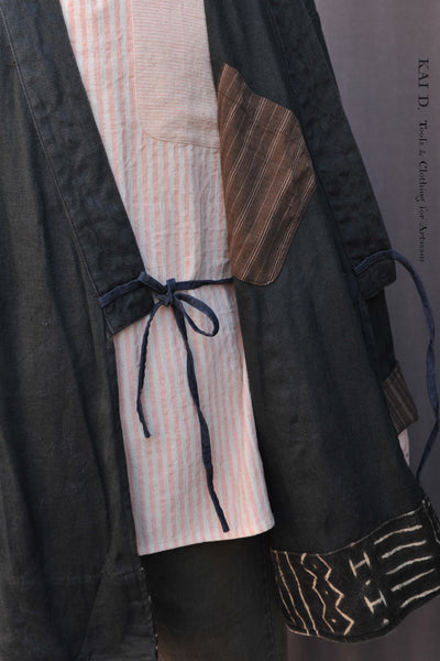 Washed Linen Japanese Farmer Coat - Jewel Green - S (NO RETURN)
