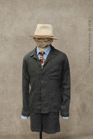 Leisure Jacket - Washed Heavy Linen - S, M, L, XL, XXL