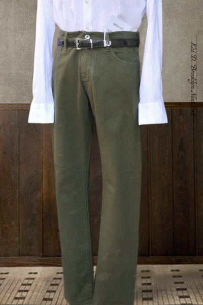 M8 Straight Fit Jeans - Organic Olive - 30, 32, 34, 35, 36