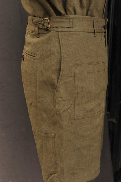 Martin Shorts - French Green Linen - 28, 30, 32, 34, 36