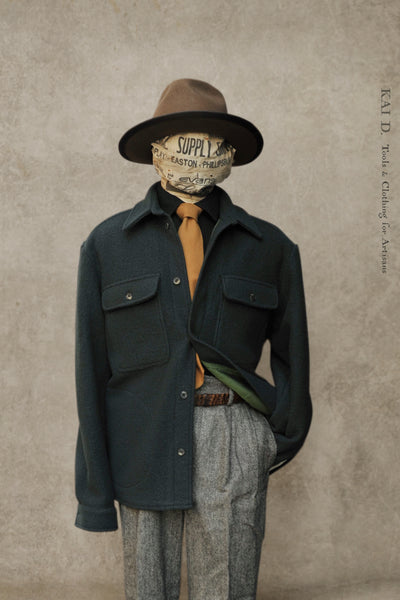 Parisian Two Pocket Overshirt - Boiled Wool - L
