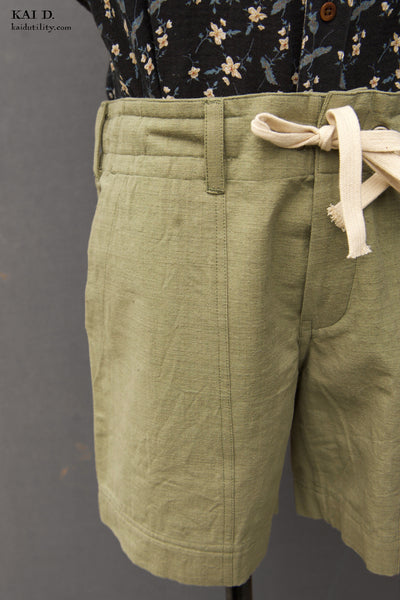 Obelisk Shorts -  Henna Green - 3, 4