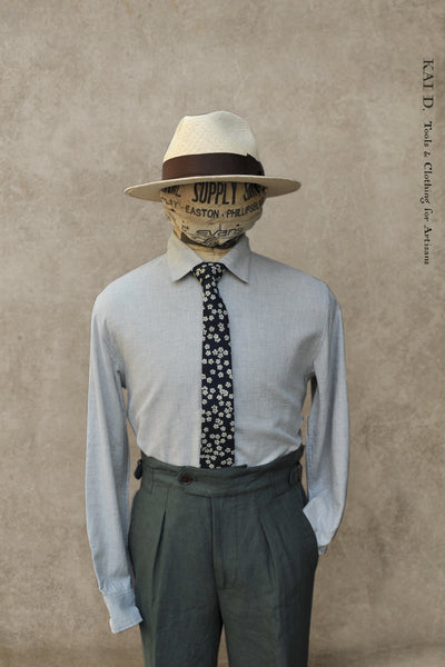 Delancey Shirt - Grey Artisan Twill - S, L, XL