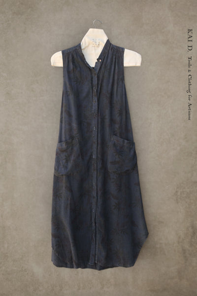 Colleen Dress - Overdyed Linen Floral - XS, S
