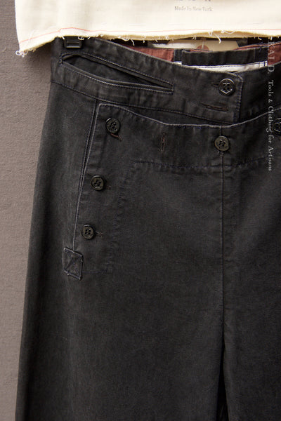 Sailor Pants, Washed Denim - Graphite - S