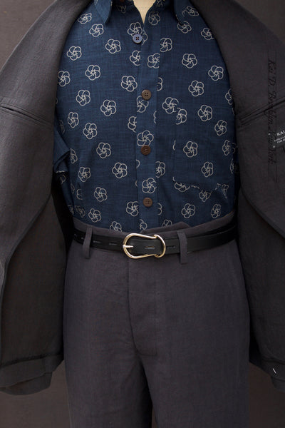 Ginsberg Jacket (Relaxed Cut) - Mineral Grey Sabi Linen - M, L, XL