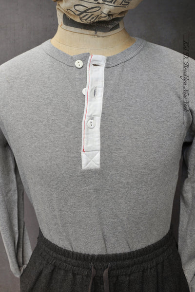 Henley Harri - Grey Heather - S, M, L, XL, XXL