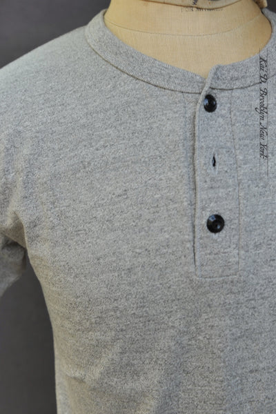Ramayana Henley Tee - Grey Heather - S, M, L, XL (NO RETURN)
