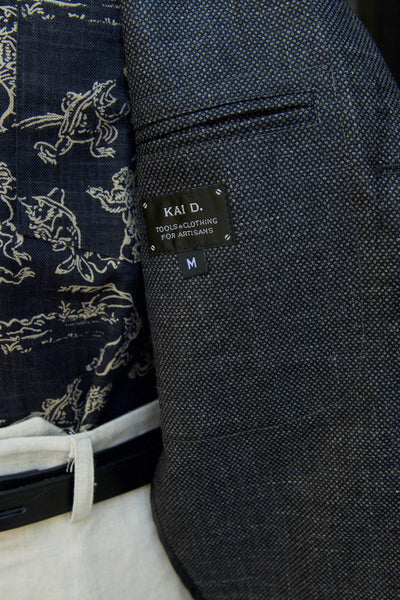 Shoemaker's Jacket - Grey Hopsack Tropical Wool - S, M, L, XL