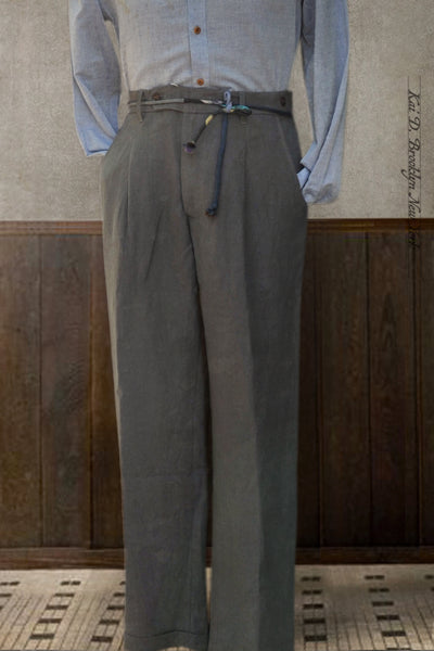 Journeyman Trousers - Asphalt Heavy Linen - 30, 32