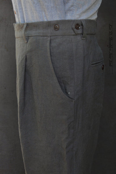 Journeyman Trousers - Asphalt Heavy Linen - 30, 32